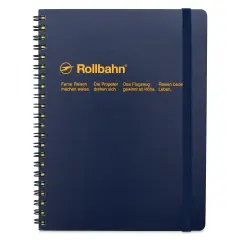 Delfonics Rollbahn Classic Spiral Notebook - Dark Blue, A5