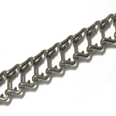 Silver Plated Stainless Steel Ladder Chain - 5ft.