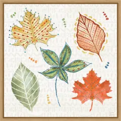 Harvest Whimsy V by Dina June Framed Canvas Wall Art