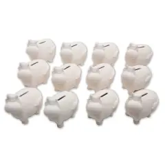Color-Me&trade; Ceramic Bisque Cow Banks (Pack of 12)
