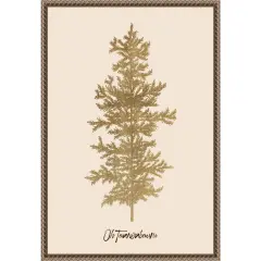 Oh Tanenbaum (gold) by KubistikaFramed Canvas Wall Art