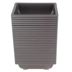 28 Rectangular Plastic Cactus & Succulent, Bonsai Pot - 6.25"x 4.75"x 2" Brown