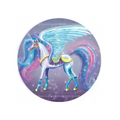 Unicorn Shimmer Dawn Ceramic Car Coaster Set 2.56" (2 Pack)