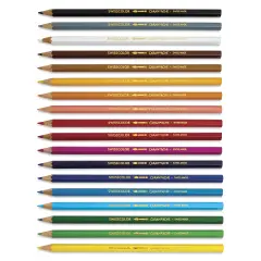 Caran d'Ache Swisscolor Aquarelle Colored Pencils - Assorted Colors, Set of 18 with Poster