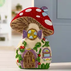 BucillaMushroom Manor Door Stop Felt & Sequin Kit Multi