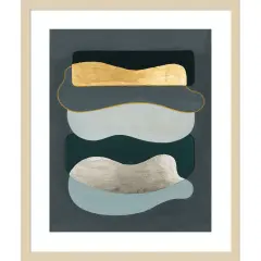 Underwater Coins II by Grace Popp Wood Framed Wall Art Print