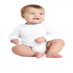 Rabbit Skins&reg; Infant Classic Jersey Long Sleeve Bodysuit White