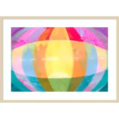 Neon Flare III by Grace Popp Wood Framed Wall Art Print
