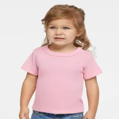 Rabbit Skins&reg; Soft Infant Cotton Jersey Tee - 3401 Pink