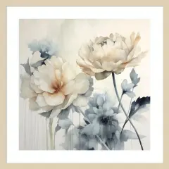 Blooms of Inspiration II by Lazar studio Wood Framed Wall Art Print