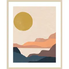 Paper Mesa II by June Erica Vess Wood Framed Wall Art Print