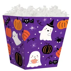 Pack/6: Boo Bash Sweet Treat Boxes - 4 x 4 x 4-1/2"