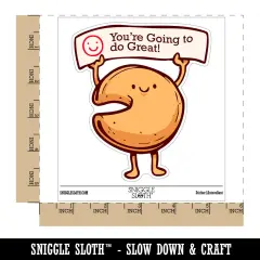 Water Bottle Sticker Set You're Going to do Great Fortune Cookie Cute Waterproof Vinyl Stickers Pack Decal, Skateboard, Laptop, Car, Window, Bumper - 5 Pack
