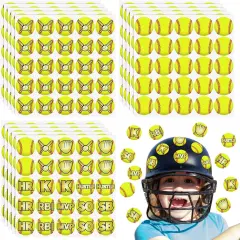 375 Pcs Softball Helmet Decals Award Self Adhesive Baseball Helmet Stickers Softball Baseball Decals Accessories for Girls Boys Women Men