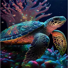 Sea Turtle Diamond Painting Kits for Adults-Sea Turtle Diamond Art Kits for Adults,Sea Turtle Gem Art Kits for Adults for Gift Home Wall Decor