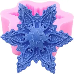 Snowflake Silicone Soap Mold for Handmade Soap
