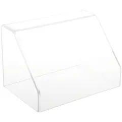 Plymor Clear Acrylic Slanted Front Display Case with No Base, 9" W x 6" D x 6" H