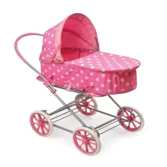 Badger Basket Just Like Mommy 3-in-1 Doll Pram/Carrier/Stroller Pink/Dot