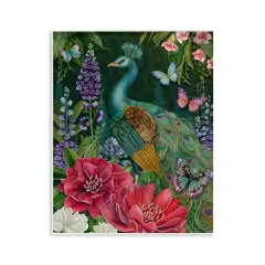 Stupell Industries Garden Motif Peacock Wall Plaque, design by Nicole Tamarin