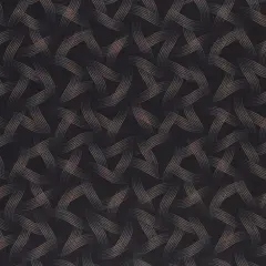 Mook Fabrics Nala Ribbon Print Cotton Fabric [45in. Wide] - By The Yard Brown