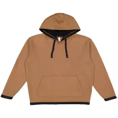 LAt&reg; Adult Statement Fleece Pullover Hoodie COYOTE BRWN/ BLK