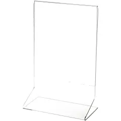 Plymor Clear Acrylic Sign Display / Literature Holder (Side-Load), 6" W x 8" H