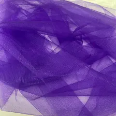 1 Yard 2-Way Stretch Nylon Net Mesh Fabric, 60" Width Lightweight Sheer Mesh for Gowns, Dancewear & Costumes Purple