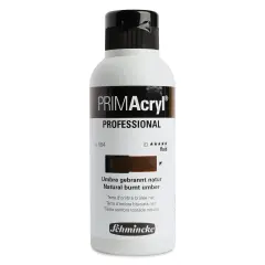 Schmincke Primacryl Professional Fluid Acrylic - Natural Burnt Umber, 250 ml bottle