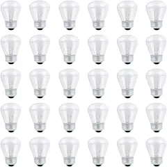 30 Pack S14 Outdoor String Light Bulbs Set 120V 11W