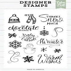 Echo Park Designer Stamp Set-Snow Much Snowflakes