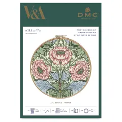DMC The Museum Collection Cross Stitch Kit - &ldquo;Myrtle&rdquo; by J.H. Dearle, V&A