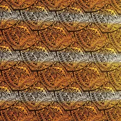 1 Yard Traditional Polynesian Tattoo Cotton-Poplin Fabric Gradient Design, 36" L x 45" W Yellow