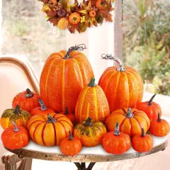 16 Pcs Pumpkin Fall Decorations