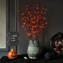 Lighted Halloween Tree Branches