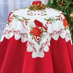 Collections Etc Holiday Cardinal Table Topper