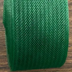 1 Yard Horsehair Braid Trim Stiff Crinoline Webbing for Dresses, Hats & Costumes 100% Nylon 2" Wide Hunter Green