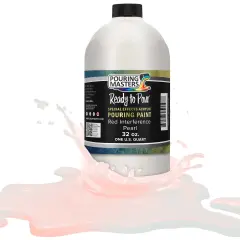 Pouring Masters Red Interference Pearl Special Effects Acrylic Pouring Paint - Premium 32-Ounce Pre-Mixed Fluid Acrylic Paint - Fluid Art Supplies for Canvas, Wood, Paper, Tile & Rocks