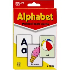 Alphabet Flash Cards, Set Of 36 Cards - 48 Packs