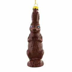 Cody Foster 4.75 In Chocolate Rabbit Easter Tree Ornament , Christmas Decor Easter Bunny Blue