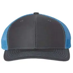 Richardson&reg; Snapback Trucker Cap Charcoal/ C Blue