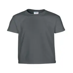 Gildan&reg; Youth Heavy Cotton Short Sleeve Crew Neck T-Shirt CHARCOAL
