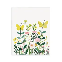 Stupell Industries Blooming Garden Butterflies Wall Plaque Art Design by LSR Design Studio