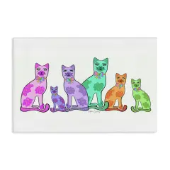 Stupell Industries Funky Whimsical Cats Canvas Design by Katie Conley