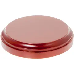Plymor Fruitwood Round Wood Display Base, 3.5625" W x 3.5625" D x 0.625" H (3.125" Display Diameter)