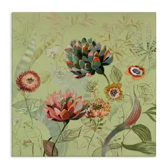 Stupell Industries Traditional Vintage Foliage Canvas Design by Dusza