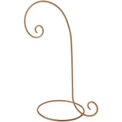 Bard's Wrought Iron Gold-toned Ornament Stand, 18" H x 7.5" W x 10.25" D