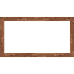 Fresco Framed Dry Erase Magnetic Board Light Pecan