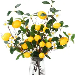 4 Sets Artificial Lemon Decor