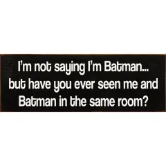 Solid Knotty Pine The Unique Appeal of Handmade Batman-Inspired Decor Black-White