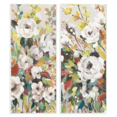 Stupell Industries Bright Cottage Gardens 2pc Wall Plaque Art Set Design by Carol Robinson